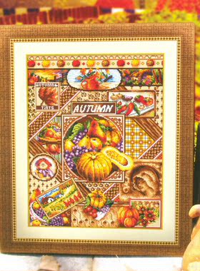 刘年锦绣 正品DMC线R线十字绣自配套件 非印花 Autumn Sampler