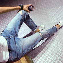 Jeans pour adolescent pieds Slim pour été - Ref 1463717 Image 10