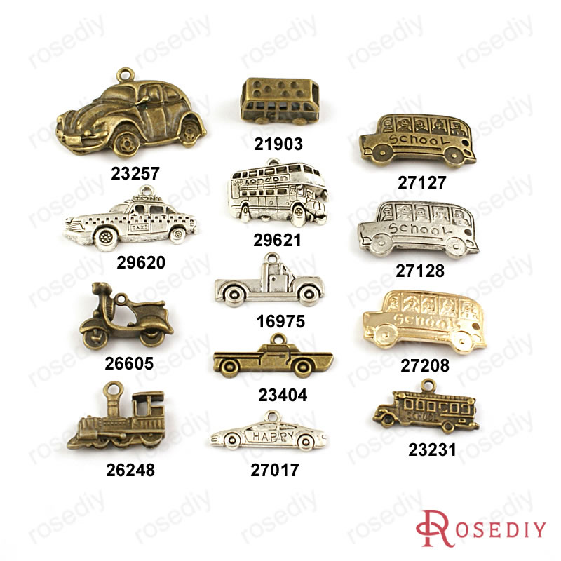 DIY复古合金配件 卡车 公共汽车 校车 老爷车 出租车 汽车 16975