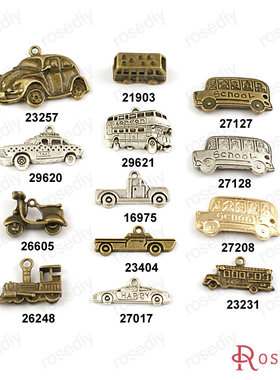 DIY复古合金配件 卡车 公共汽车 校车 老爷车 出租车 汽车 16975