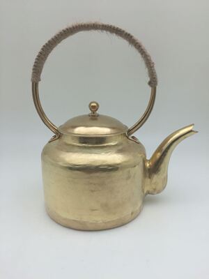 天程铜艺全手工黄铜直身汪涵壶怀旧经典复古款大号16c包邮
