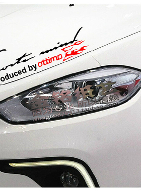 菲亚特FIAT致悦ottimo车贴反光贴灯眉贴纸机盖贴改装贴纸个性贴