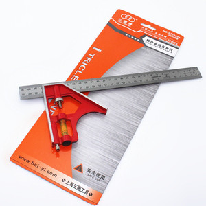 上海汇一 三圈牌工具  铝合金组合角尺 移动角尺 300mm