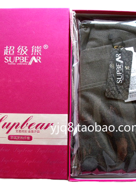 超级熊保暖裤女 羊绒发热纤维高弹显瘦薄款大码高腰007新品1223