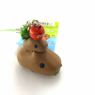 独家日本本土限定tryworks水豚君365生日纪念日挂件吊扣手机绳
