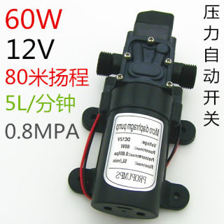 12V24V高压力高扬程自动控制喷雾泵抽水泵自吸泵洗车浇水泵增压泵