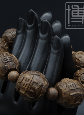 沉香木雕刻饰品男女款文玩佛珠