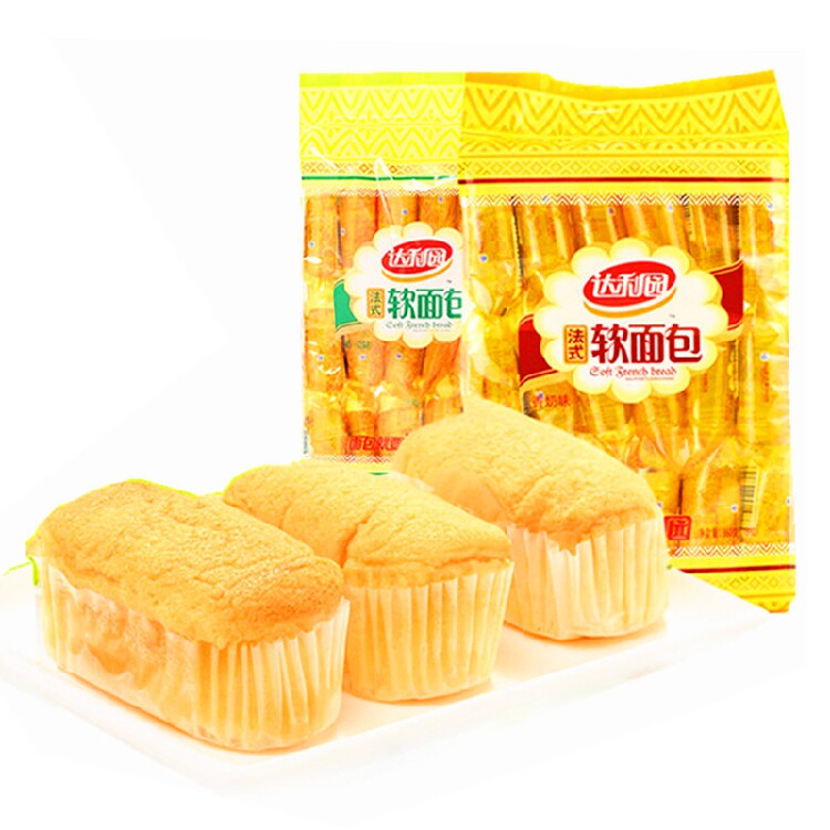 达利园 法式软面包 香奶味/香橙味可选 360g(18枚)