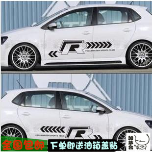 POLO改装 GTI 适用大众高尔夫6尚酷车贴拉花R林匹克整车贴纸GOLF6