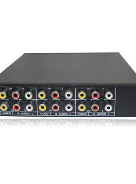 仝丽 音视频切换器 4进2出 音视频信号分配器VSW42AV四进二出