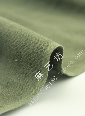 墨绿色亚麻布素色服装DIY背景