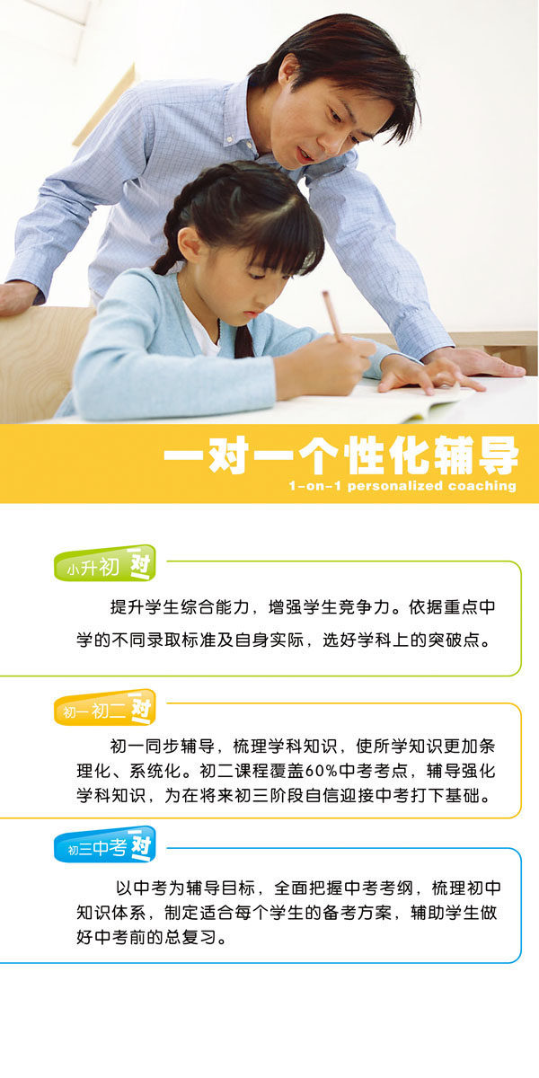 721海报印制展板写真喷绘贴纸381教育培训班一对一辅导海报