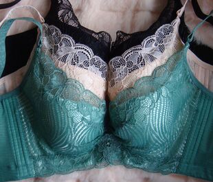 光面钢圈文胸 薄杯收副乳70C70D75C75D80C 聚拢侧收调整型