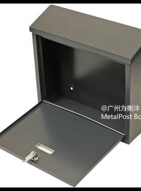 别墅信报箱 挂式信箱 户外信报箱 铁烤漆信件箱 出口邮筒 黑色