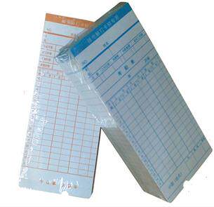 包邮 科密考勤卡通用微电脑考勤机打卡纸 工卡纸 打卡机考勤纸卡 打卡钟纸卡 齐心爱宝新密考勤机用非热敏卡