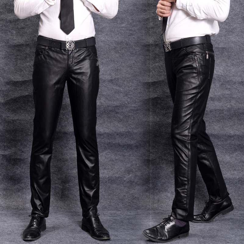 Pantalon cuir homme droit pour hiver - Ref 1479516 Image 1