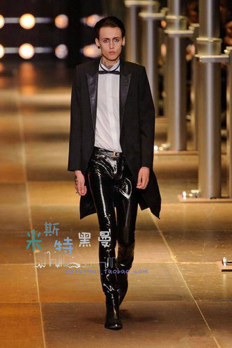西服slp男装领拼接演出款中外套
