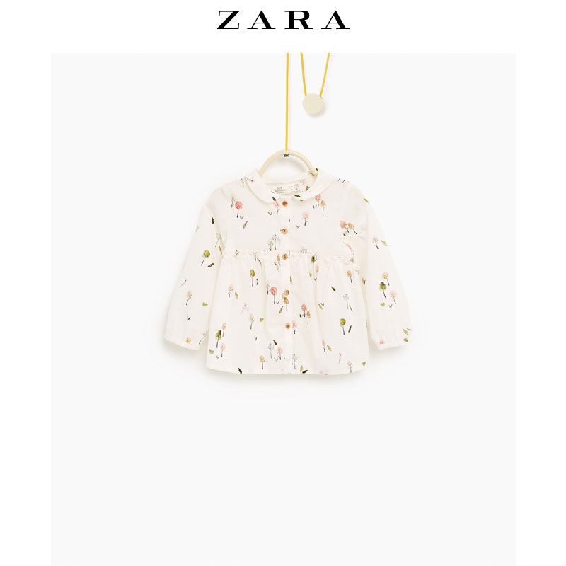Chemise fille ZARA à manche longue - Ref 2086322 Image 1