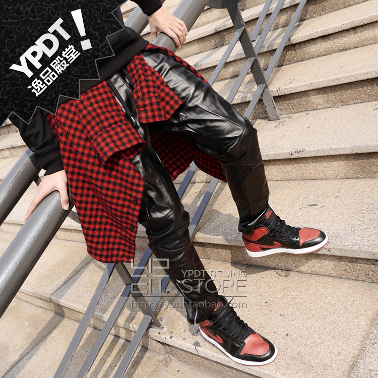 Pantalon cuir homme droit pour jeunesse - Ref 1483698 Image 1