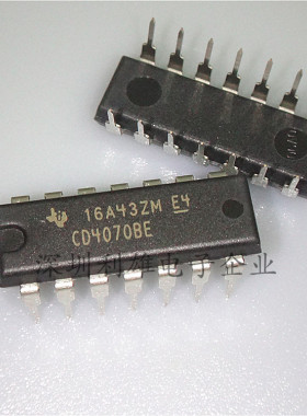 现货 CD4070BE 直插 DIP-14 逻辑器芯片 全新原装
