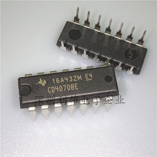 现货 CD4070BE 直插 DIP-14 逻辑器芯片 全新原装
