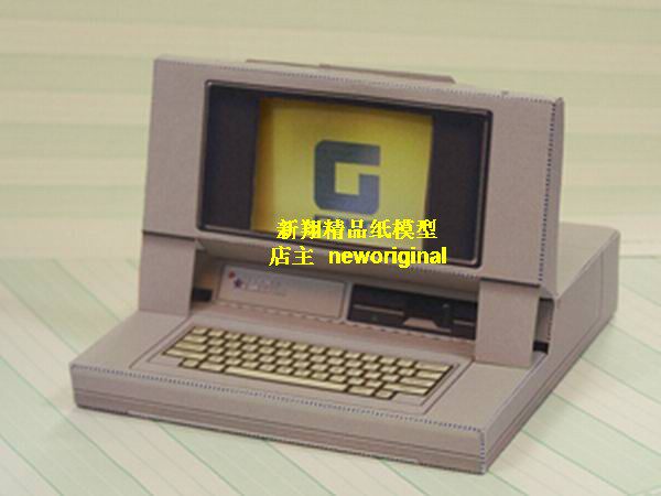 老式笔记本便携式电脑电子计算机台式机IBM 电子设备模型