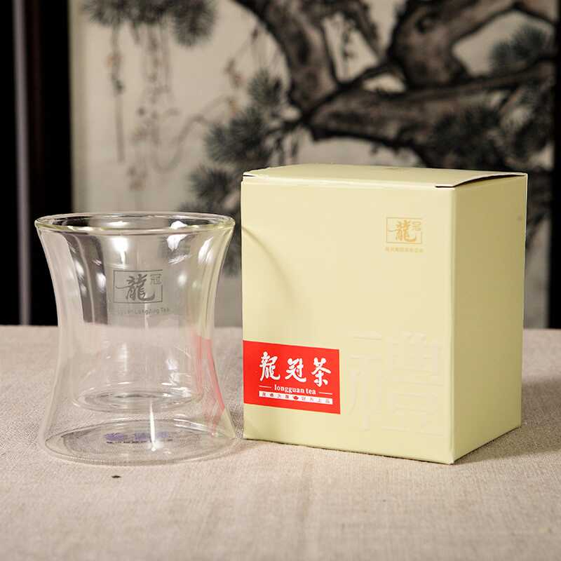 双层玻璃杯子 耐高温隔热不烫手西湖龙冠 美人杯 150ml