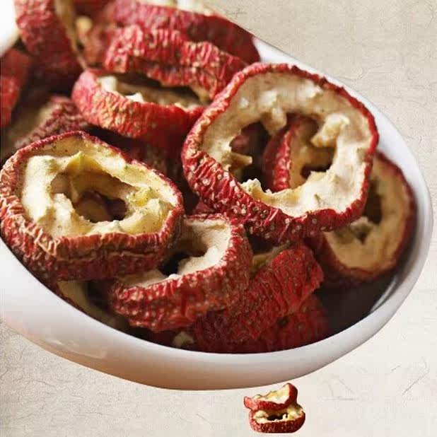 中药材新货无硫熏 去核无籽山楂片 生山楂干 山楂茶  500克