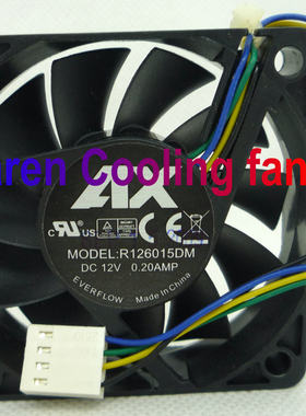 全新kf0615h1hk-r 6015 12v 0.2a R126015DM 6厘米CPU风扇PWM 6C
