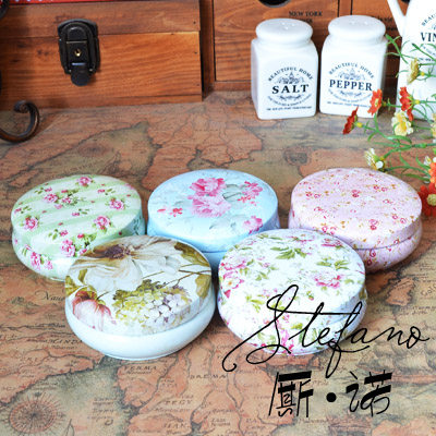 48个包邮小号迷你茶叶铁盒圆扁花茶罐圆形可爱马口铁茶叶罐铁盒子,餐饮具,茶叶罐,淘宝优惠券,粉丝福利购,淘宝优惠卷