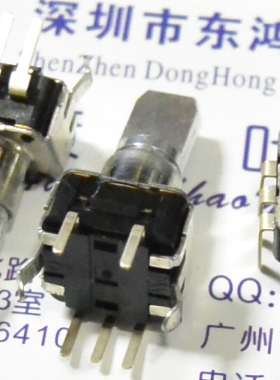 日本MITSUMI美上美EC09型编码开关24定位24脉冲数 柄长15mm
