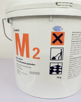 M2大理石结晶粉5公斤和1公斤蓝色表面光亮石材晶硬粉玻璃抑菌亮光