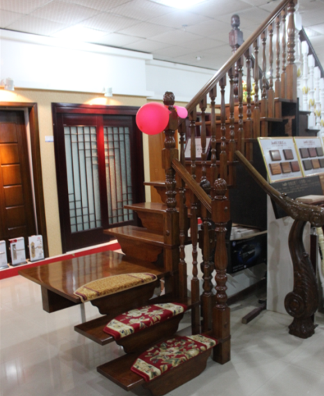 贵阳佳能达 可定制实木楼梯单龙骨款复式楼错层家庭装修楼梯