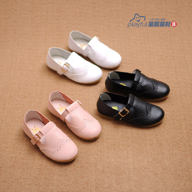 Chaussures enfants en autre ronde creux pour printemps - semelle tendon - Ref 983764 Image 1