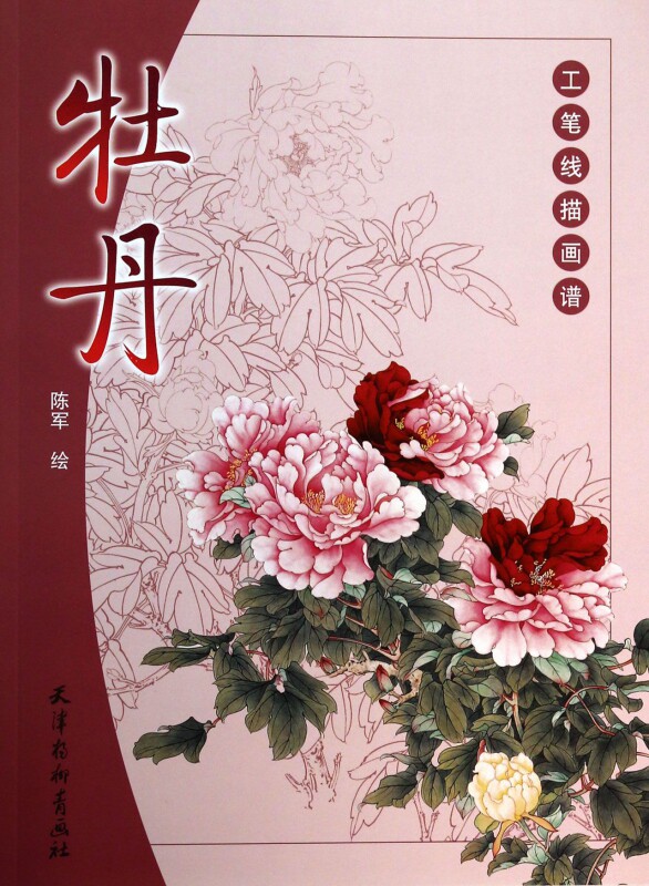 牡丹/工笔线描画谱 博库网