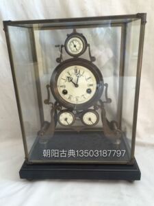 新款仿古钟表 欧式钟表 机械座钟 钟表 工艺钟表 星辰日月骨架钟
