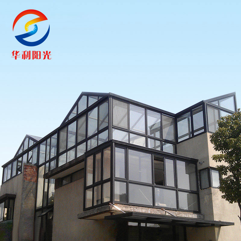 铝合金门窗阳光房断桥铝露台封阳台玻璃阳光房钢结构彩钢板阳光房