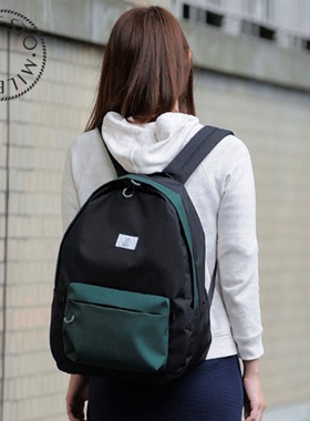 日本MILESTO撞色双肩包休闲男女双肩包大容量轻便登山旅行登山包