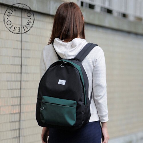 日本milesto撞色休闲旅行双肩包