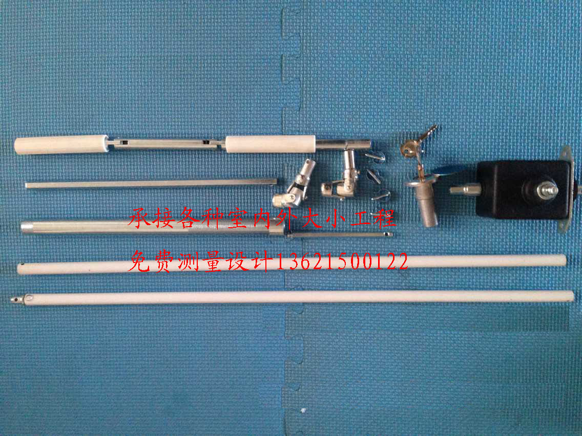 双向穿墙手摇杆装置内装卷帘门管状电机停电手动摇杆万向手摇柄