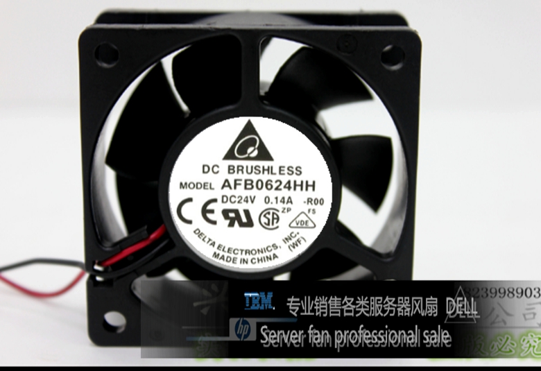 正品台达 AFB0624HH 6025 6cm 24V 0.14A 双滚珠 变频器散热 风扇