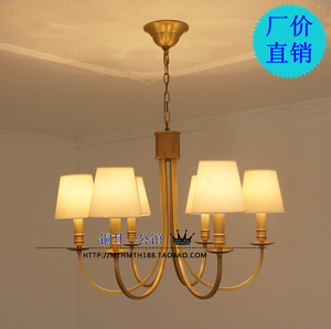 特价美法式乡村风格现代全铜客厅餐吊灯具出口高档书房卧室灯饰