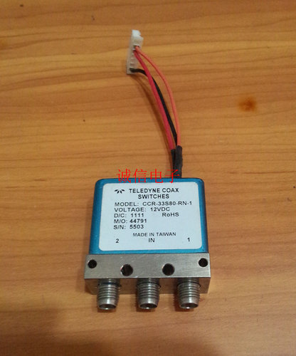 TELEDYNE CCR-33S80-RN-1单刀双掷SMA射频同轴开关现货