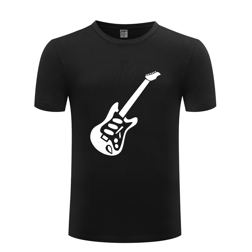 2017新款男式短袖T恤 Guitar Hero Slogan 音乐吉他 创意新奇