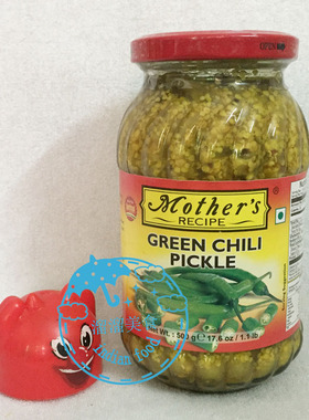 INDIAN FOOD 印度 MOTHER‘S GREEN CHILI PICKLE 青椒辣椒泡菜酱