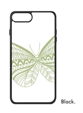 适用于iPhone粉绿色蝴蝶飞舞图案Xr手机壳max保护套678plus硅胶11