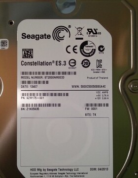 Seagate/希捷 ST2000NM0033 2T ES.3 128M缓存企业级服务器2T硬盘
