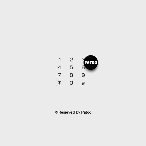 【PATOO怕痛】原创防水纹身贴  密码Password 数字 黑白创意中性