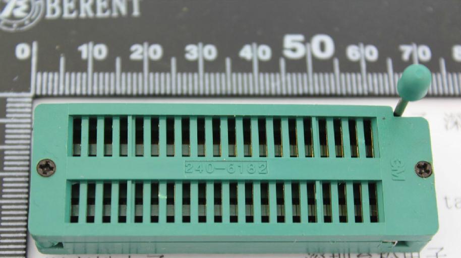 3MM40P镀金锁紧座 40P锁紧IC座 40PIC测试座