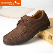 Red Dragonfly autumn new genuine leather men's shoes fashion comfort strap leisure fashion wear men's shoes